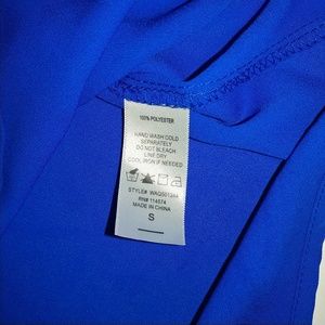 Pleione Tops - Pleione Blue Size S Short Sleeve Top Hi-Low Hem Pleione Tops - Pleione Blue Size S Short Sleeve Top Hi-Low Hem